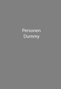 Auf grauem Hintergrund steht in weißer Schrift: "Personen Dummy".